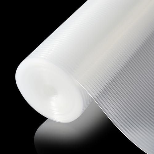 100% EVA Shelf Liner Waterproof Non Adhesive, 10" x 240", Ribbed - color: Clear Ribbed, size: 10"W x 240"L