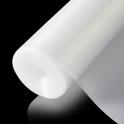 100% EVA Shelf Liner Waterproof Non Adhesive, 10" x 240", Ribbed - color: Clear Ribbed, size: 10"W x 240"L