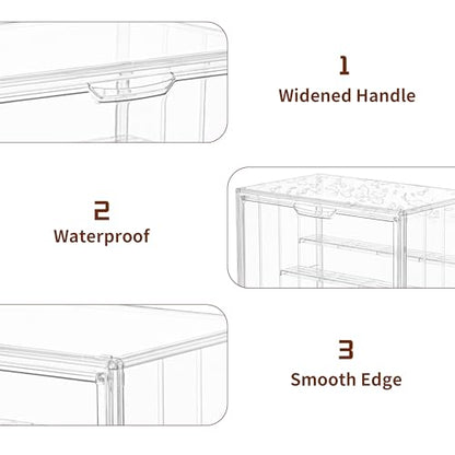 4 Layer Stackable Acrylic Figure Case for Collectibles Display Box,1 Pack - size: XLarge 1Pack