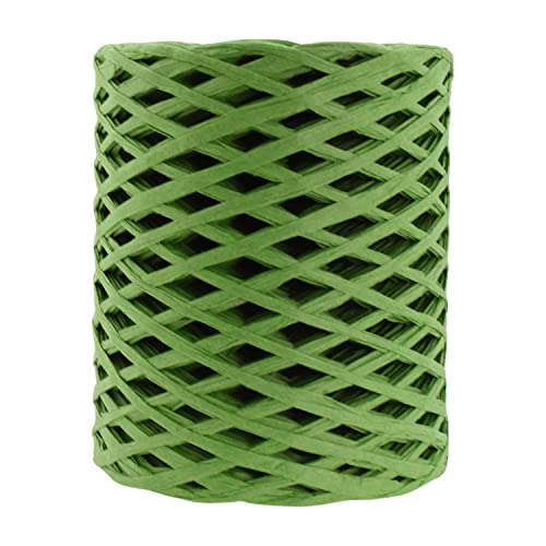 Mandala Crafts Dark Green Paper Raffia Ribbon for Gift Wrapping Crafts - color: Dark Green, size: 1/4 Inch 100 Yards Raffia Ribbon