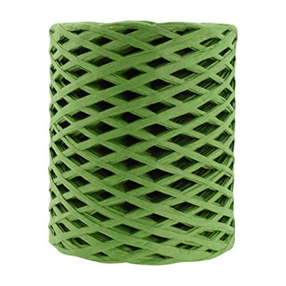 Mandala Crafts Dark Green Paper Raffia Ribbon for Gift Wrapping Crafts - color: Dark Green, size: 1/4 Inch 100 Yards Raffia Ribbon