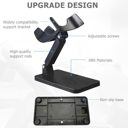 Universal Scanner Holder,Adjustable Barcode Scanner Stand,No Assembly Barcode Reader Bracket Compatible with 1900 1950 DS3678 DS2278 LS2208 Most Barcode Scanner