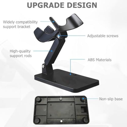 Universal Scanner Holder,Adjustable Barcode Scanner Stand,No Assembly Barcode Reader Bracket Compatible with 1900 1950 DS3678 DS2278 LS2208 Most Barcode Scanner