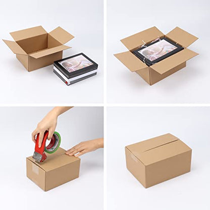 CRUGLA 40 Packs Shipping Boxes 8x6x4, Cardboard Boxes for Small Business, Corrugated Mailing Box Bulk for Packaging - size: 8x6x4 Inch
