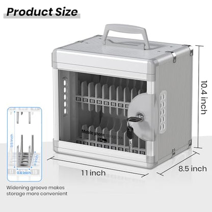 Glosen 24 Slots Cell Phone Locker with Key for Classroom, Phone Storage Box - size: 24slots