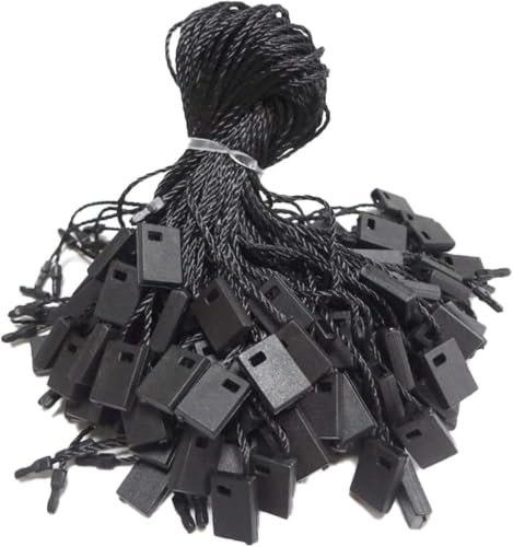 1000Pcs 7-inch Hang Tag String Nylon Snap Lock Pin Loop Fastener Hook Ties