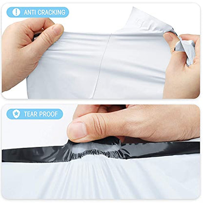 Fuxury Large Poly Mailers 19x24" 500 Pcs,Shipping Bags for Clothes,White - color: White, size: 19x24" 500pcs