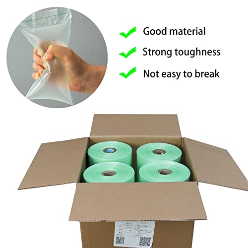 MINI AIR EA2/EA2S Air Pillows for Shipping, Packaging Air Bags, 8"X4" 4000Pcs 1312 FT Per Roll, Inflatable Supplies Box Filler, Air Cushion Film, 4 Roll - size: 4 roll