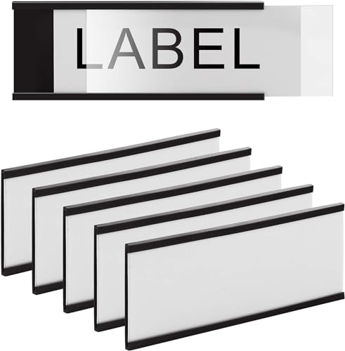 LLPT Magnetic Label Holder 4" x 2" 50 Packs C Channel, ROHS Certified NBR - size: 4" x 2" 50 Packs