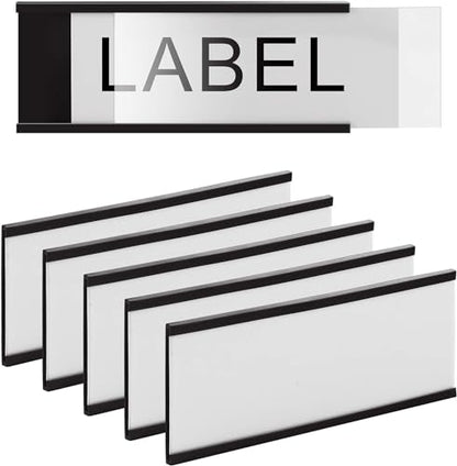 LLPT Magnetic Label Holder 4" x 2" 50 Packs C Channel, ROHS Certified NBR - size: 4" x 2" 50 Packs