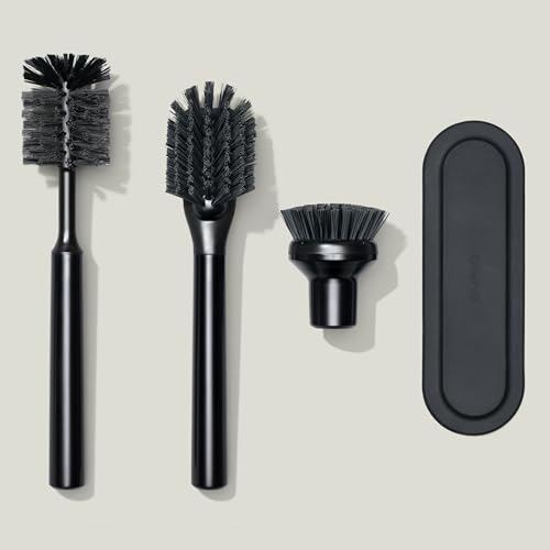 Curio Home Goods Ionic Brush Set, Onyx/Black