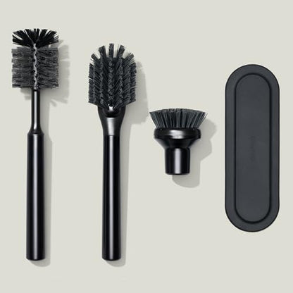 Curio Home Goods Ionic Brush Set, Onyx/Black