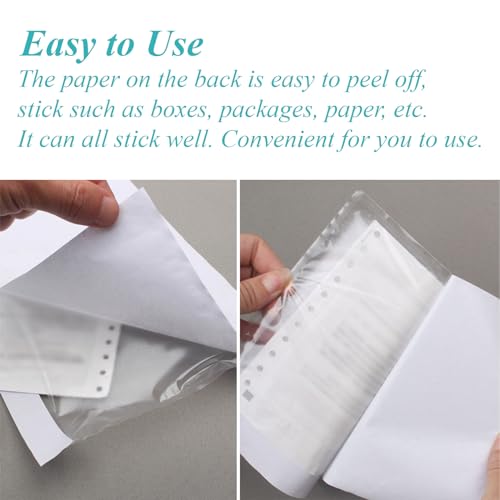 6”×9” Self-Adhesive Shipping Label Sleeves, FungLam Shipping Label Sleeves, Packing List Envelopes, Clear Top Loading Packing List, Shipping Labels Pouches for Shipping Labels/Files 100 Pack