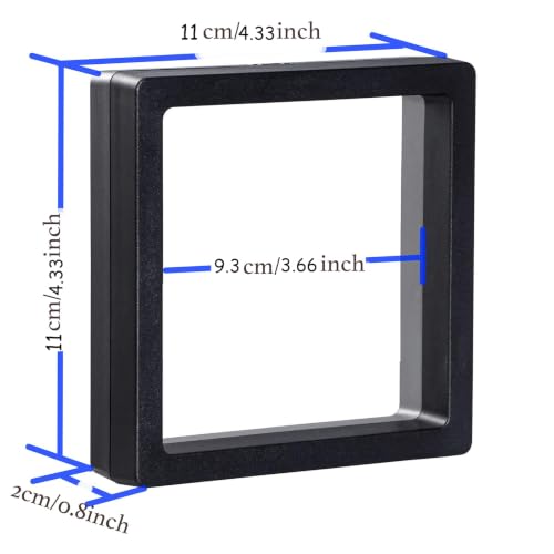 10 Pack Jewelry Gift Boxes 4.33 x 4.33 x 0.78 Inch Transparent Jewelry Box Small Gift Boxes for Jewelry, Earrings, Necklaces, Handmade Bangles, Bracelets (Black and White C) - color: Black and White C