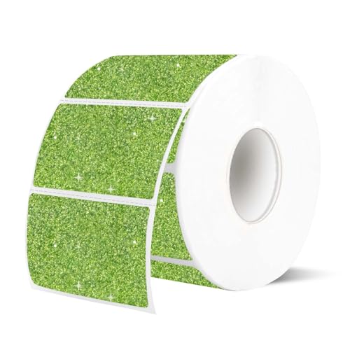 2.25"x1.25" Holographic Thermal Labels Stickers, Glitter Direct Thermal Printer Labels, Waterproof Address Shipping Label Stickers, 300 Sheet/ 1 Roll, Shiny Green - color: Holographic Glitter Green, size: 2.25"x1.25"