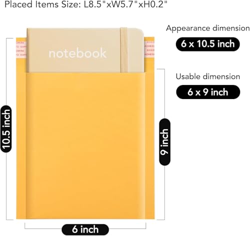 Fuxury Kraft Bubble Mailers 6x10" 600Pack Strong Adhesion Padded Envelopes - color: Yellow, size: 6x10" 600PC