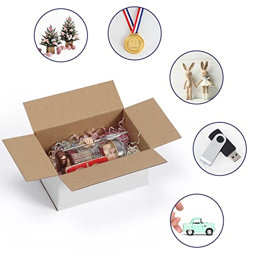 40 Pack Small Shipping Boxes 6x4x3 Inches - size: 6x4x3