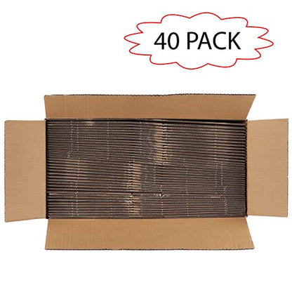 Calenzana 8x6x6 Shipping Boxes Set of 40, White Corrugated Cardboard Box for Mailing Packing Gifts Small Business - size: 8x6x6, style: 40 Pack