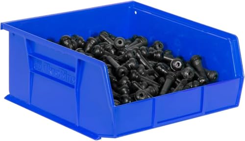Akro-Mils 30235 AkroBins Plastic Storage Bins, 11"x11"x5", Blue, 6-Pack - color: Blue