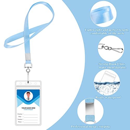 24 Pack Cruise Lanyards with Waterproof Badge Holders, Colorful - color: 24pcs Colorful