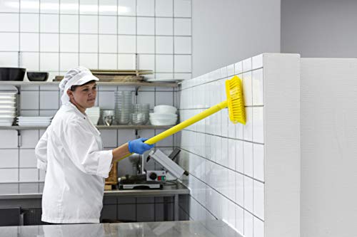 Vikan 70425 Compact Wall/Deck Scrub, Hard 8.858" White