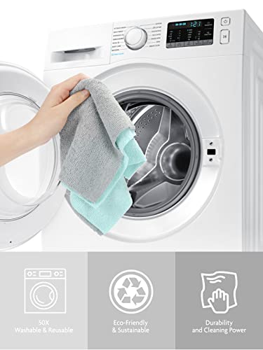 Fantasticlean Microfiber Cleaning Cloth Roll- 40 Sheets, 12" x 12" (Blue) - color: Blue, size: 40 pack