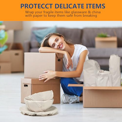 100 Sheets 27”x15” Packing Paper Sheet for Moving Shipping Wrapping Packing Box Newsprint Paper Moving Paper Moving Supplies Protecting Fragile Items Glass China Dishes Packing (100SHEETS) - style: 100SHEETS
