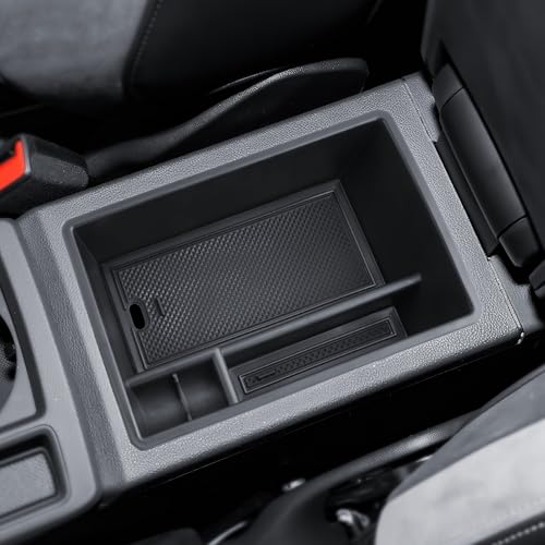 for Audi Q3 Center Console Organizer 2019 2020 2021 2022 2023 2024 Audi Q3 Accessories Armrest Tray Middle Storage Box Insert Container Durable ABS Plastic - size: for 2019-2024 Audi Q3