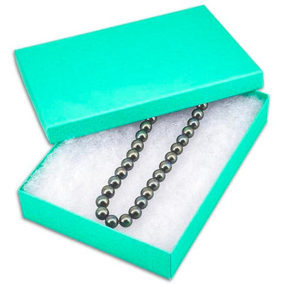 TheDisplayGuys 25 Cardboard Gift Jewelry Boxes w/Paddings #53-5.4x3.9x1 - color: Teal Green