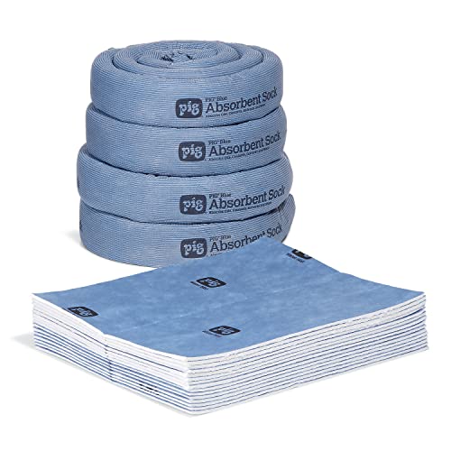 PIG Water Absorbing Kit - Absorbs up to 12 Gallons per kit - Blue - PM50492 - size: 12-Gallon Absorbency