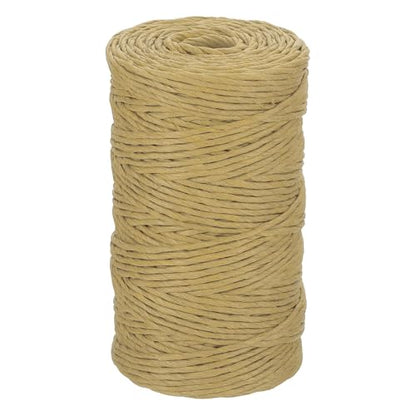 MECCANIXITY Raffia Ribbon 98 Yard Natural Paper String 2mm Wide Brown - color: Brown