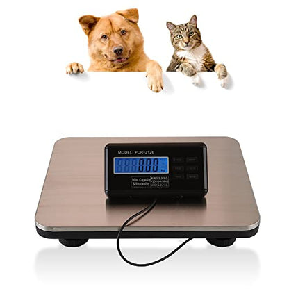 Shipping and Postal Scale, 660lbs/300kg Capacity Digital 14 X 12 Inches Stainless Steel Platform Postal Shipping Scale, LCD Display Platform Scale