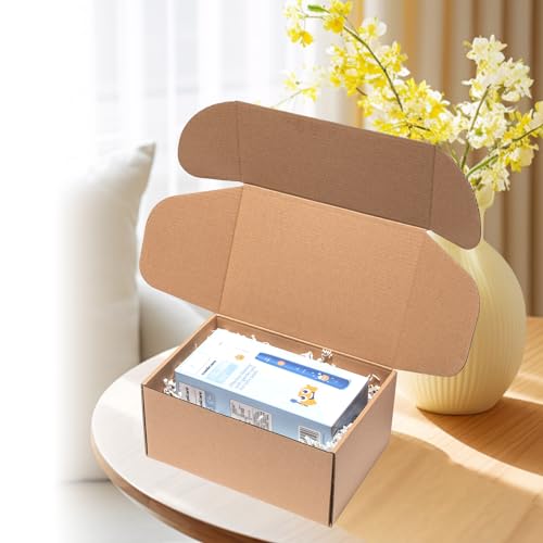 Wowxyz Brown Shipping Boxes 9x6x4" 30 Pack Corrugated Cardboard Mailers - size: 9x6x4"