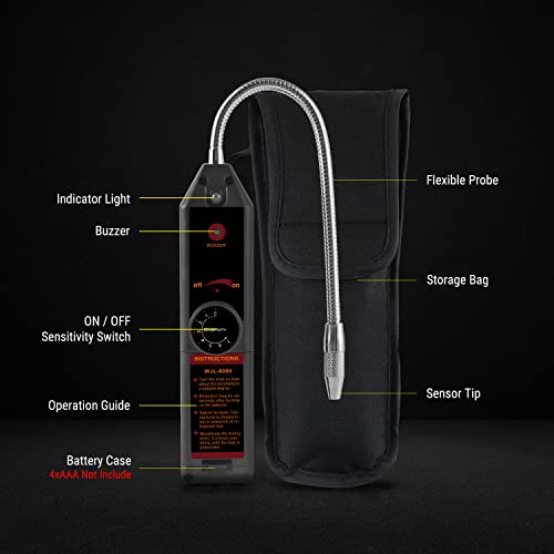 Lichamp AC Freon Leak Detector Kit, Freon Leak Detector UV Light & Glasses