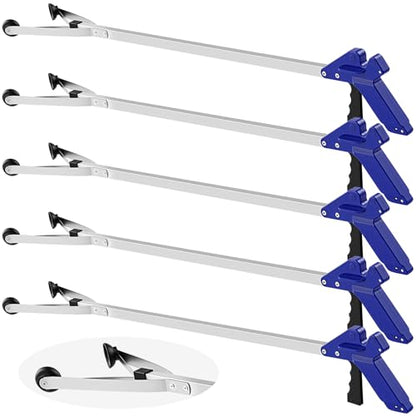 Sabary 5 Pack Suction Cup Grabber Reacher Tool Trash Picker,Blue,35inch - color: Blue, size: 35 Inch