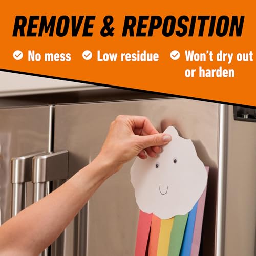 Gorilla Removable Mounting Putty Reusable & Repositionable Adhesive 84 Count Pre-Cut Squares (Pack of 6) Holds 2 lbs Back to School Supplies for Teachers Students Parents, Indoor Outdoor - size: 252 Squares (Pack of 2)