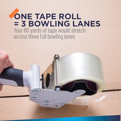Heavy Duty Packing Tape 12 Rolls, Total 720Y, Clear 2.7 mil, 1.88 inch x 60 Yards, Ultra Strong, Refill for Packaging Shipping Moving Sealing