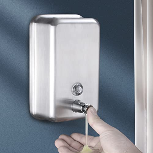 Commercial Soap Dispenser Wall Mount Stainless Steel, Vertical - size: Vertical