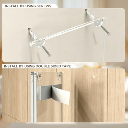 6 Pack 5"x 7" Horizontal Wall Mount Acrylic Sign Holder, Clear Frame with Adhesive Tape & Screws for Store Office Home