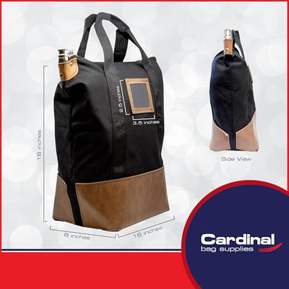 Locking Heavy Duty Courier Bag, 18x18x8 inch - color: Black