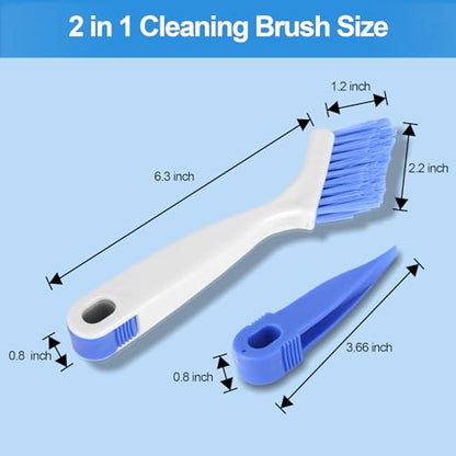 Asltw Crevice Cleaning Brush Set, 6-Piece Gap and Grout Detail Brushes