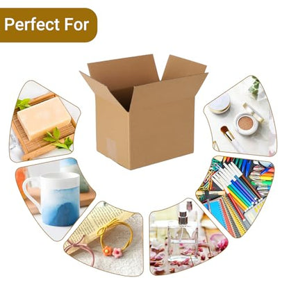 zmybcpack 40 pack 8x6x6 inch Cardboard Box Mailers, Corrugated Shipping Box - size: 40 pack 8"x6"x6"