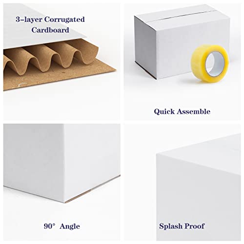 40 Pack Small Shipping Boxes 10x6x6 Inches - size: 10x6x6