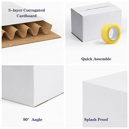 40 Pack Small Shipping Boxes 10x6x6 Inches - size: 10x6x6