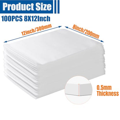 Cushion Foam Wrap Pouches for Moving(100 Pack 8"x12'') - size: 8"X 12" 100PCS
