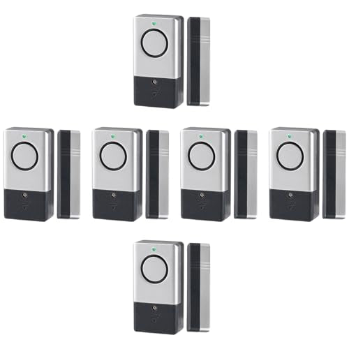 Window Door Alarm for Kids Personal Home Security Alarms with Chime for House, RV, Office, Business Safe - color: ‎silver gray
