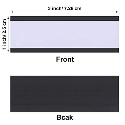 Outus 60 Pcs Magnetic C Channel Label Holders, 3 x 1''