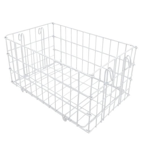 Large Capacity Folding Metal Wheelchair Basket Rear Basket Wheelchair Scooter Basket for Shopping Travel 40x26x20cm