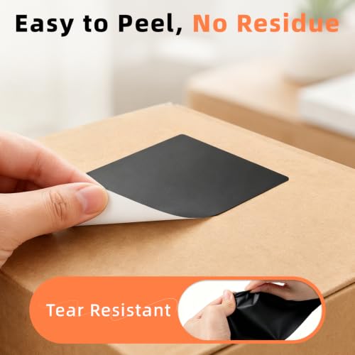 Homrelaxy 180 Pcs 4"x6" Large Labels for Storage Bins, Removable Tote Label - color: Black