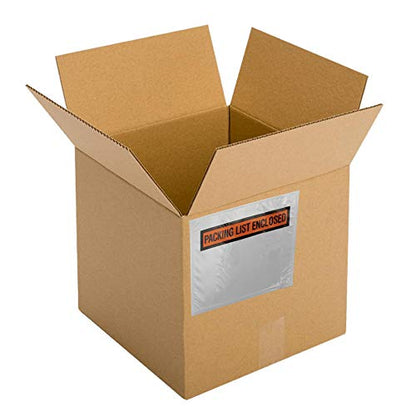 100 Clear Packing List Enclosed Invoice Envelopes 4.5" x 5.5" Self Adhesive